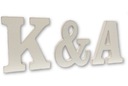 Drevené písmená iniciály abeceda svadobné svadobné x3