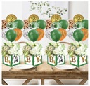 Balónové boxy, súprava 4 kusov BABY Shower One Year Old