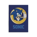 SONIC HEDGEHOG flísový prehoz na posteľ 100X140