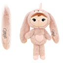 Mini zajačik Metoo Pink 30 cm s menom Darček pre dievča