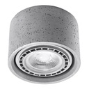 Sollux Modern Plafond Lamp BASIC 1 Concrete GU10