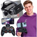 TELEFÓN 3D VR OKULIARE 3D OKULIARE 360 NA PREHRÁVANIE FILMOV + BLUETOOTH GAMEPAD