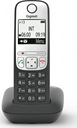 Čierno-strieborný bezdrôtový telefón GIGASET A690