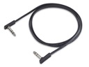 Plochý čierny TRS patch kábel ROCKBOARD (120 cm)