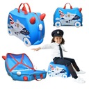 Detský kufor TRUNKI Amelia Riding Colorful Airplane