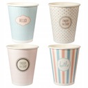 Papierové poháre PASTEL znamenie smerníc 400ml 50 ks