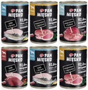 6x400g MÄSO NA PANKE Pre dospelých psov, MIX CHUTÍ