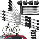 4x STREŠNÝ NOSIČ NA BICYKLE DRŽIAK NA BICYKLE ALU