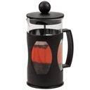 Piestový džbánkový infuzér s piestom a sitkom na kávu, čaj, bylinky, 350 ml