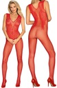 Sensual Bodystocking N112 čipka S/M/L červená
