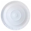 Veľké biele okrúhle papierové taniere 42cm 100ks