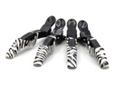 Kadernícke svorky Head Jog Dino Zebra 4 ks