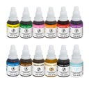 Airbrush farbivá sada 11 farieb + tekuté 12x20ml