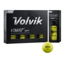 Golfové loptičky Volvik Vimat Soft, 12 ks žltá podložka