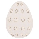 Vajcia Vajcia Veľkonočné vajíčka Pivný tanier v bodkách 10cm 20ks