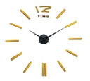 3D CLOCK zlaté moderné glamour na stenu, 1 meter