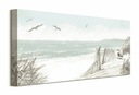 Pláž Prímorské duny - maľba na plátne 30x60 cm