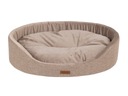 amiplay Oválna posteľ Siena M Beige