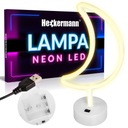 NEÓNOVÁ LED MESAČNÁ LAMPA S USB STOJANOM DO IZBY