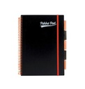 Project Book Neon Black A4/100K kockovaná oranžová