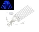 ICILICKÉ SVETLÁ 288 LED MODRÝ DAŽĎOVÝ METEORIT 50