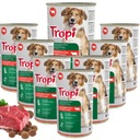 Tropi Beef Mokré krmivo pre psov s hovädzou konzervou 1250 g x 8 kusov