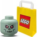 LEGO KONTAJNER MINI ZOMBIE HLAVA HELLOWEEN 11,5CM 0,36L + TAŠKA
