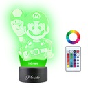 3D LED Super Mario nočná lampa s názvom darček