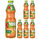 100% mrkva jablko pomarančový džús 6 x 850 ml Kubuś
