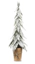 Dekoračný biely vianočný stromček H64 DEcodomi