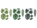 MONSTERA PAPIEROVÉ LISTY PALMOVÉ 21ks, HAVAJSKÉ