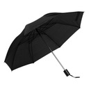 Unisex čierny skladací dáždnik + obal