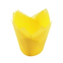 Žlté (balenie 50 ks) Veľké tulipánové košíčky na muffiny