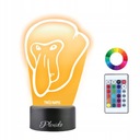 3D LED nočná lampa Janusz Nosacz Darček Meno