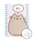 Zápisník A5 s gumou Pusheen 80k linajkový kruhový zápisník