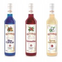 3x 490 ml Blue Curacao, Grenadina, cukrový sirup
