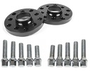 Čierne VW AUDI SEAT dištančné podložky 5x100x57,1 17mm + skrutky