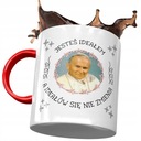 Červený Ján Pavol II Pope Mem hrnček ako darček
