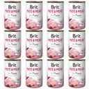 Mokré krmivo Brit Pate & Meat Kurča & Morka pre šteňatá 12 x 400 g