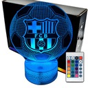 Nočná LED lampa FC Barcelona Football 3D LAMP