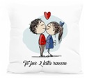 Vankúš k výročiu Valentína VYTLAČ KOĽKO SPOLU