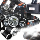 VÝKONNÁ LED HLAVOVÁ SVETLO HLAVOVÁ SVETLO ČELOVKA XM-L T6 3x