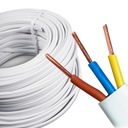 Plochý inštalačný kábel YDYp 3x2,5 mm2 750V - 100mb kábel