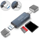 Čítačka pamäťových kariet SD USB 3.0 USB-C adaptér 4v1 MICRO SD TF 5 Gb/s až 2 TB