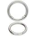 Szekla 25 mm / 4 mm otvárací kruh 5 strieborný O-krúžok Carable