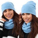 DÁMSKY KOMPLET, POLSKÝ SUKŇOVÝ ČIAPOK, BABY BLUE 2468