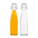 5x QUARE sklenená fľaša 500ml na VÍNNU ŠŤAVA OLIVOVÝ LIMONÁDOVÝ LIKEUR 0,5L