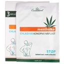 Mentolka Konopné chladivé náplasti Bolesti chrbta 3 ks