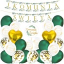 Ozdoby na prijímanie SET balóny dekoratívny transparent COMMUNION