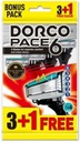 Holiaci strojček DORCO Pace 6 čepelí SET 3+1 žiletky